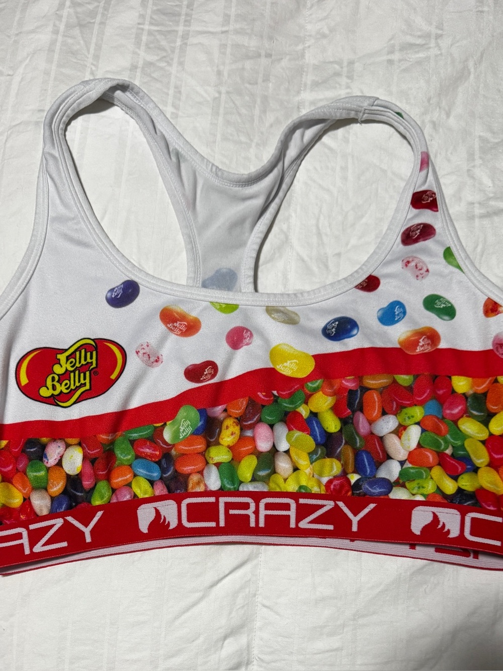 Crazy Boxer Colorful JELLY BELLY Beans Sports Bra